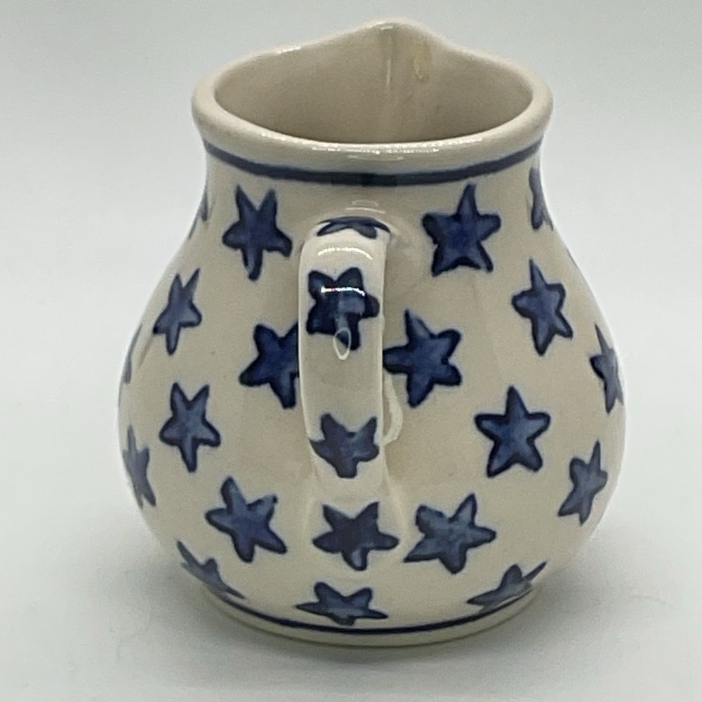 Boleslawiec Starry Blue Ceramic Small Pitcher/Creamer - Picture 2 of 6